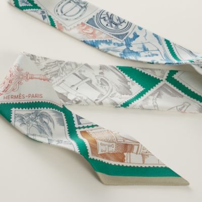 エルメス HERMES ツイリー　スカーフ　Graff グラフィティ　カーキ エルメス HERMES ツイリー スカーフ Graff グラフィティ カーキ